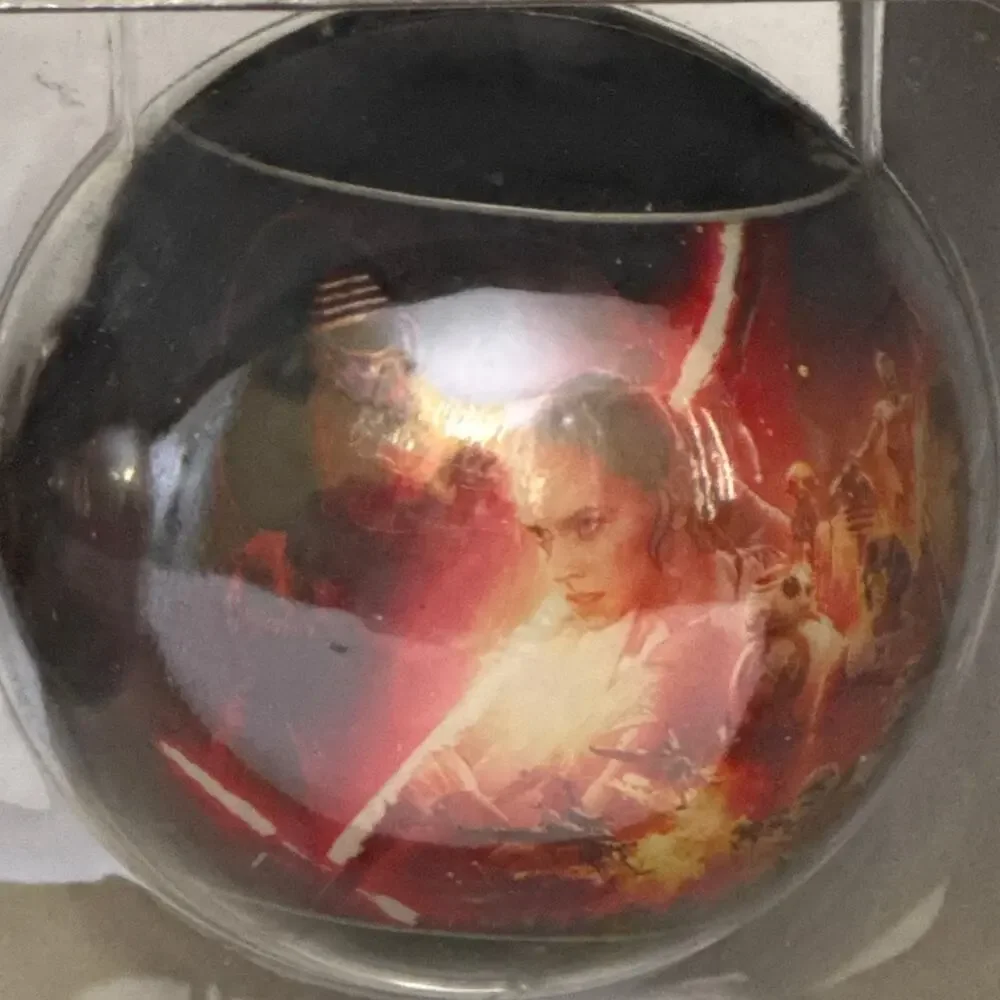 NIB Star Wars Hallmark Christmas Ornament Set of 3 Glass Ball‎ Character Scenes